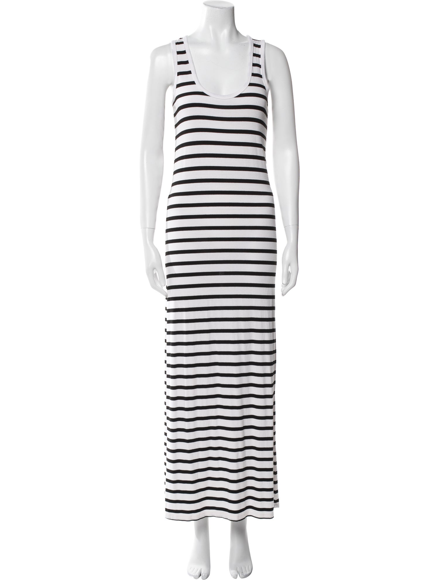 Hatch Striped Long Dress