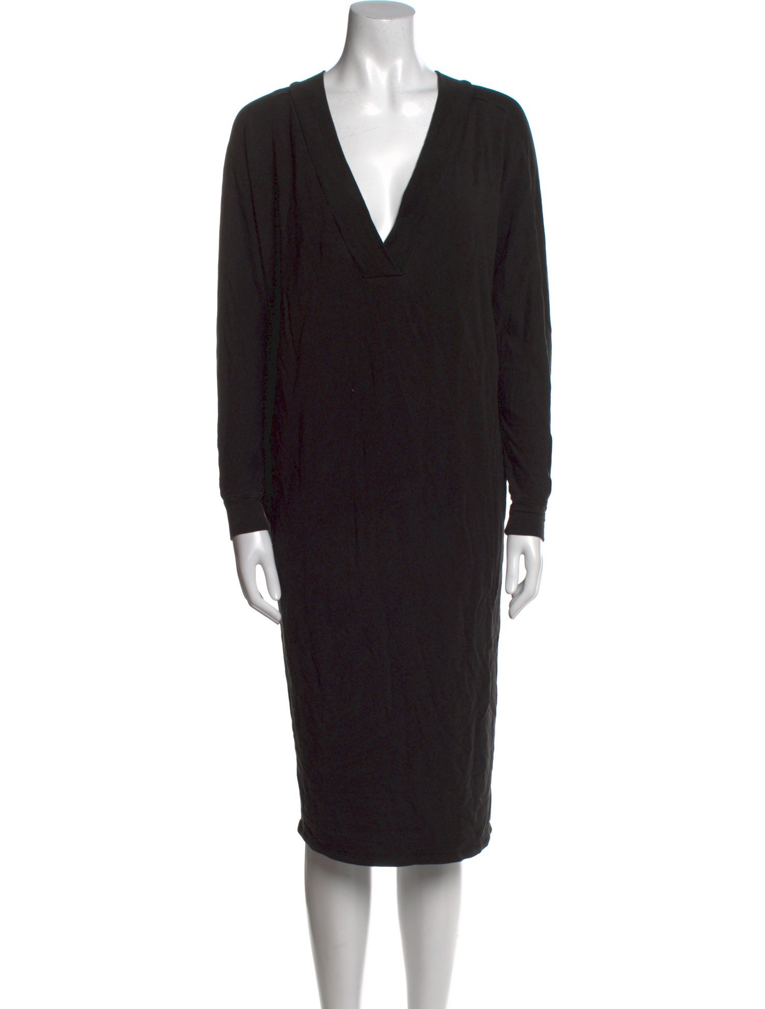 Hatch V-Neck Knee-Length Dress