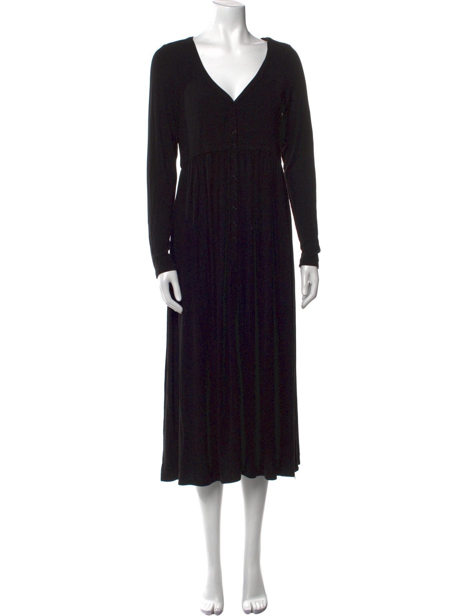 Hatch V-Neck Midi Length Dress