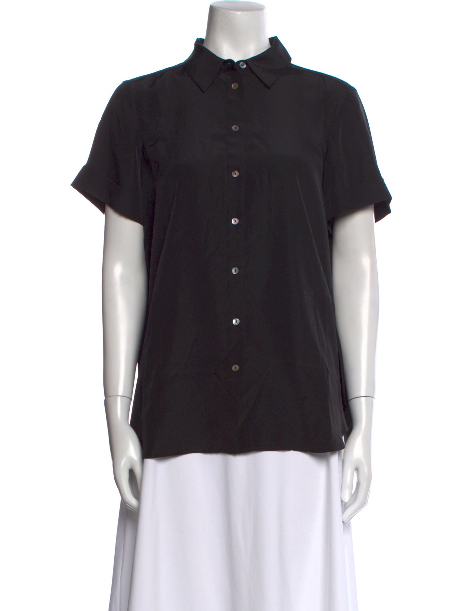 Hatch Short Sleeve Button-Up Top