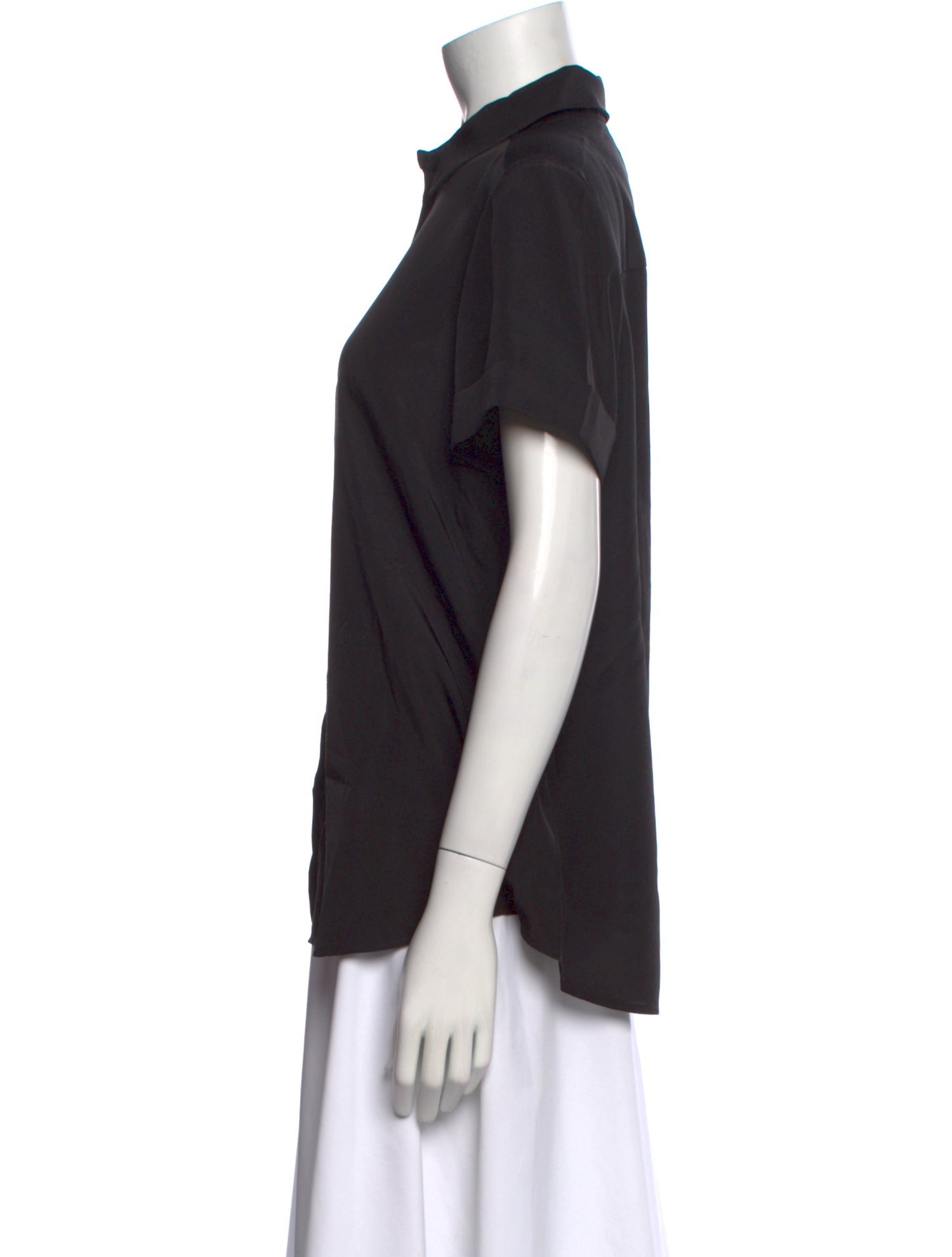 Hatch Short Sleeve Button-Up Top