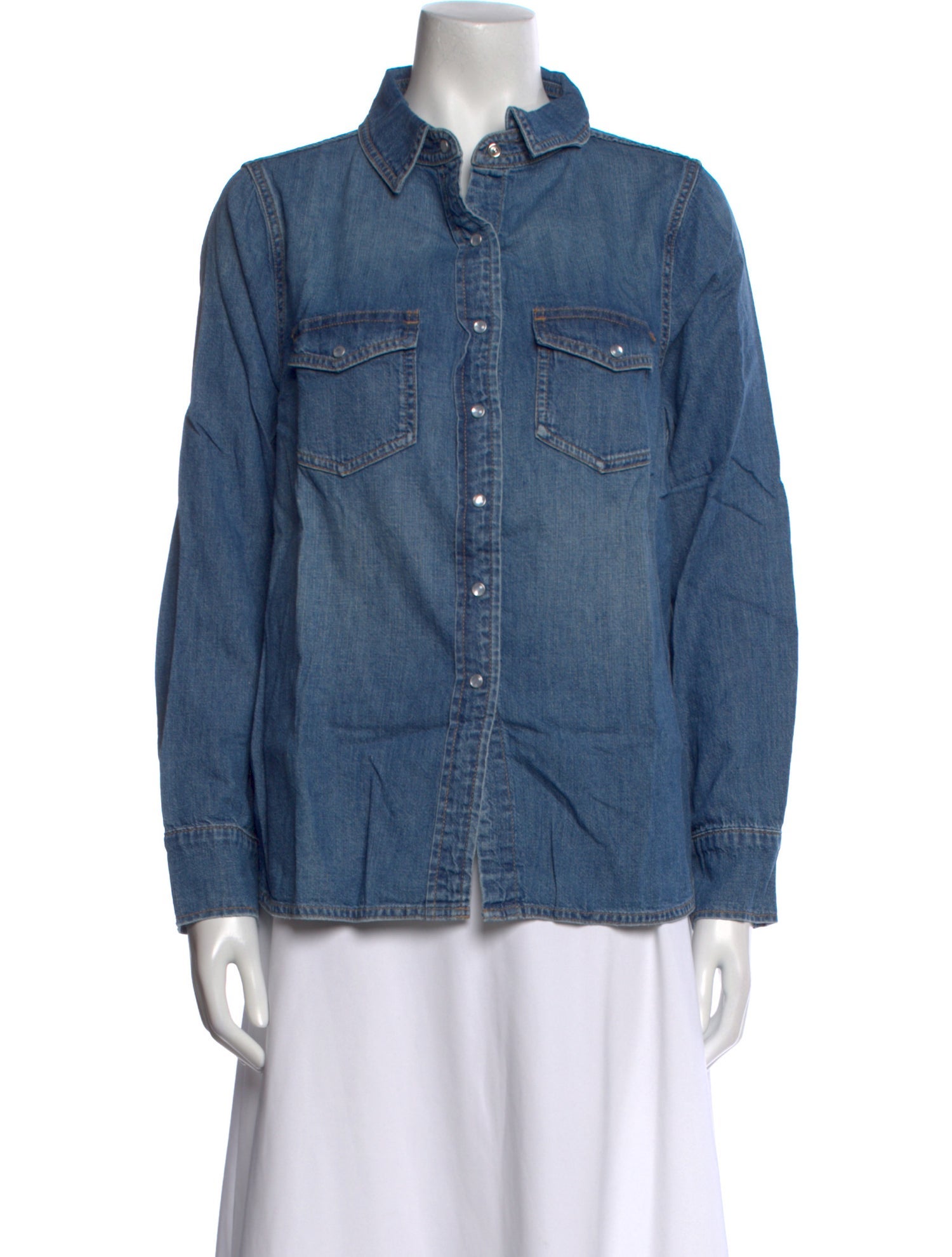 Hatch Long Sleeve Button-Up Top