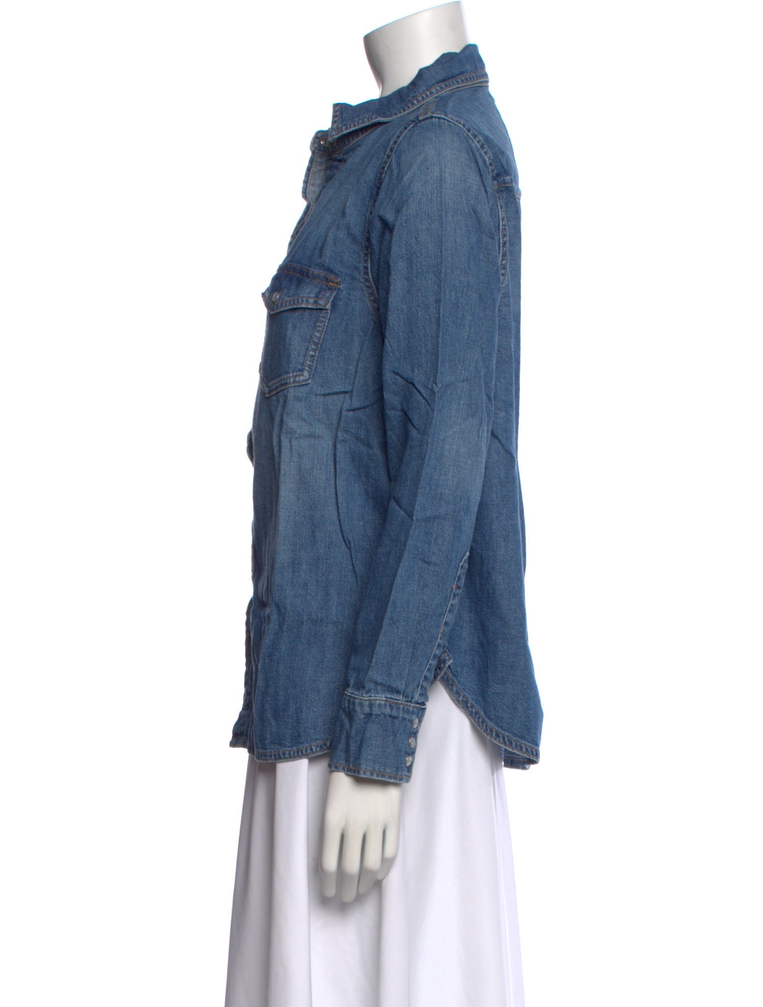 Hatch Long Sleeve Button-Up Top