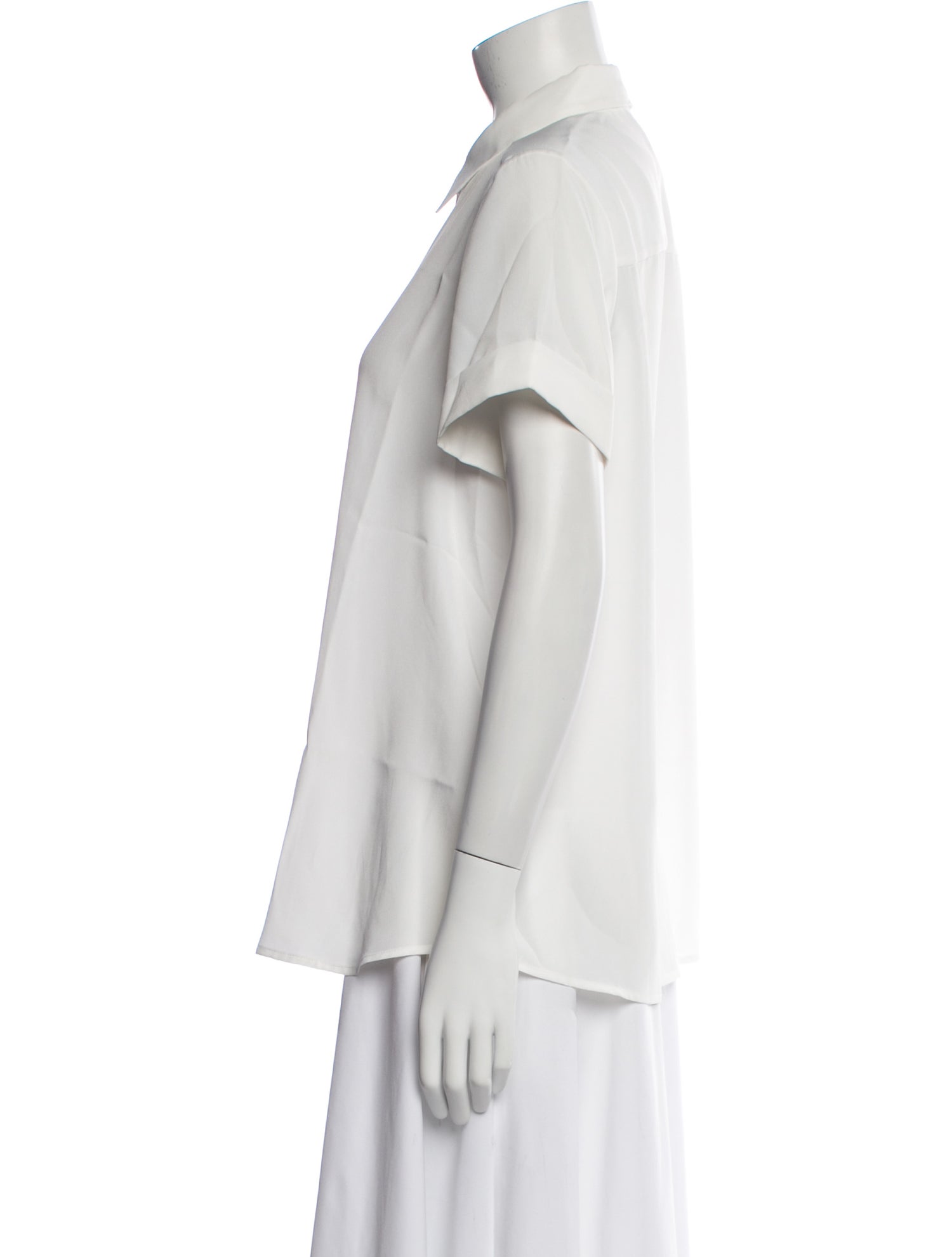 Hatch Short Sleeve Button-Up Top