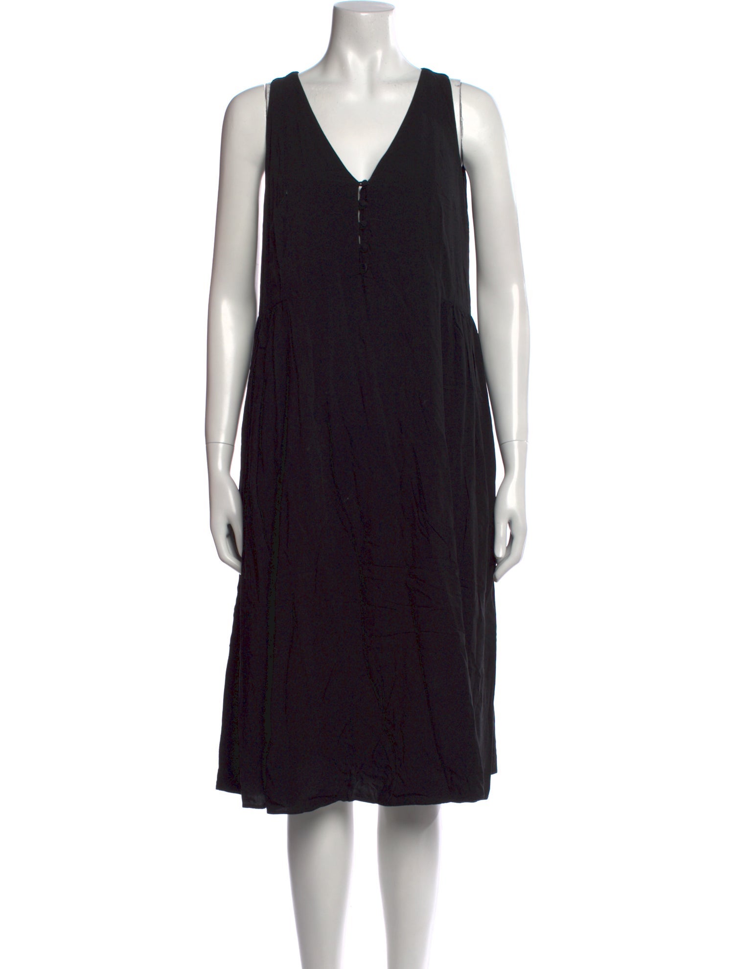 Hatch V-Neck Midi Length Dress