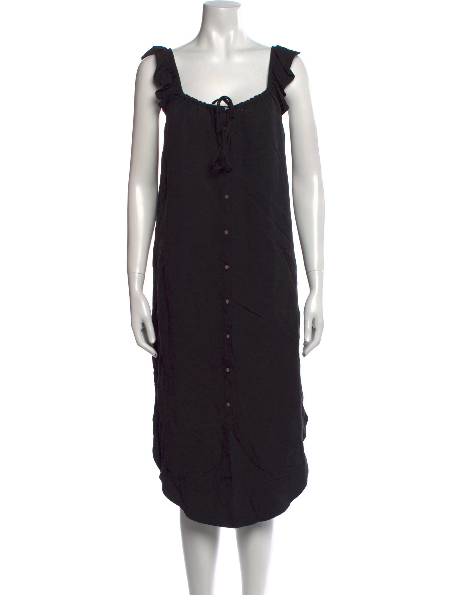 Hatch Square Neckline Midi Length Dress