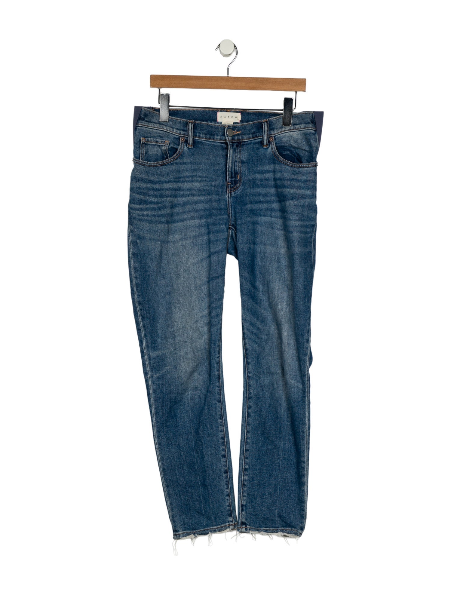Hatch Mid-Rise Straight Leg Jeans