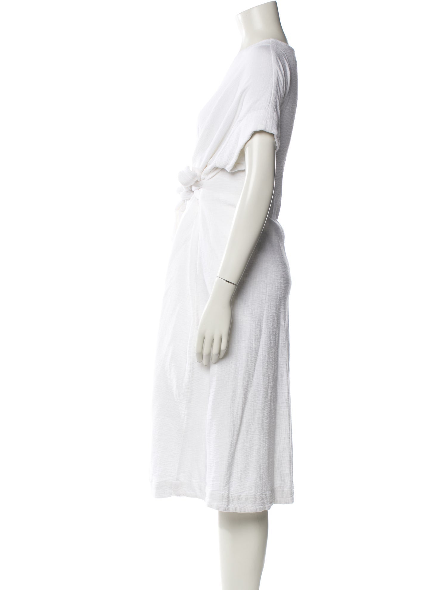 Hatch V-Neck Midi Length Dress