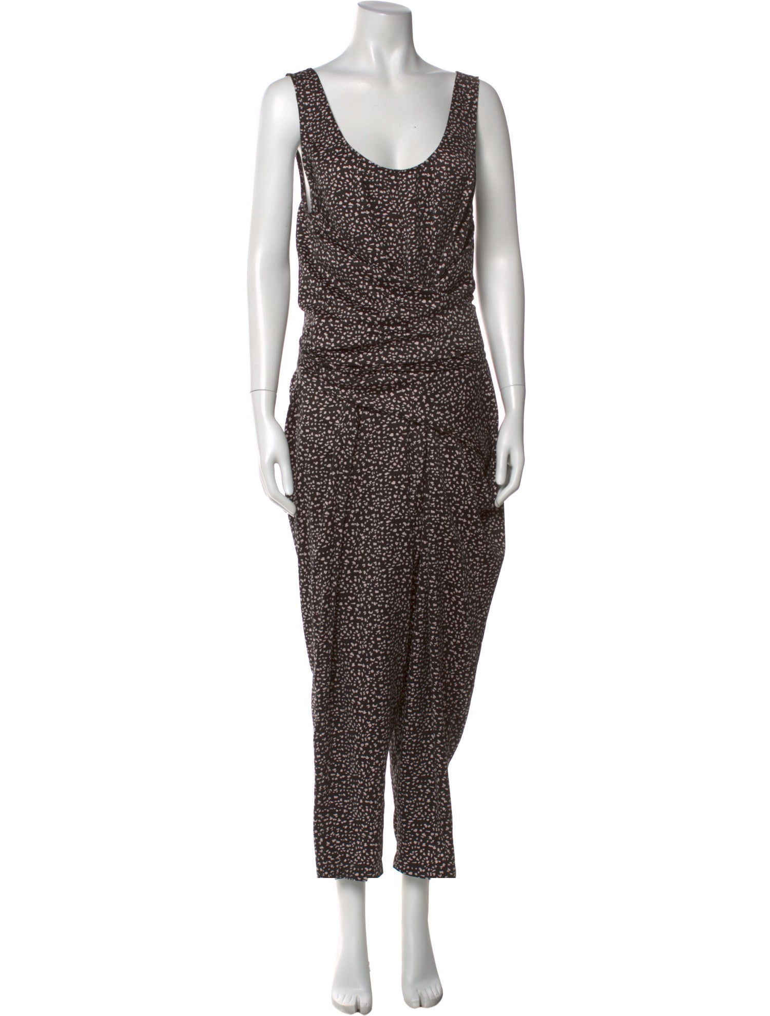 Hatch Printed Scoop Neck Jumpsuit