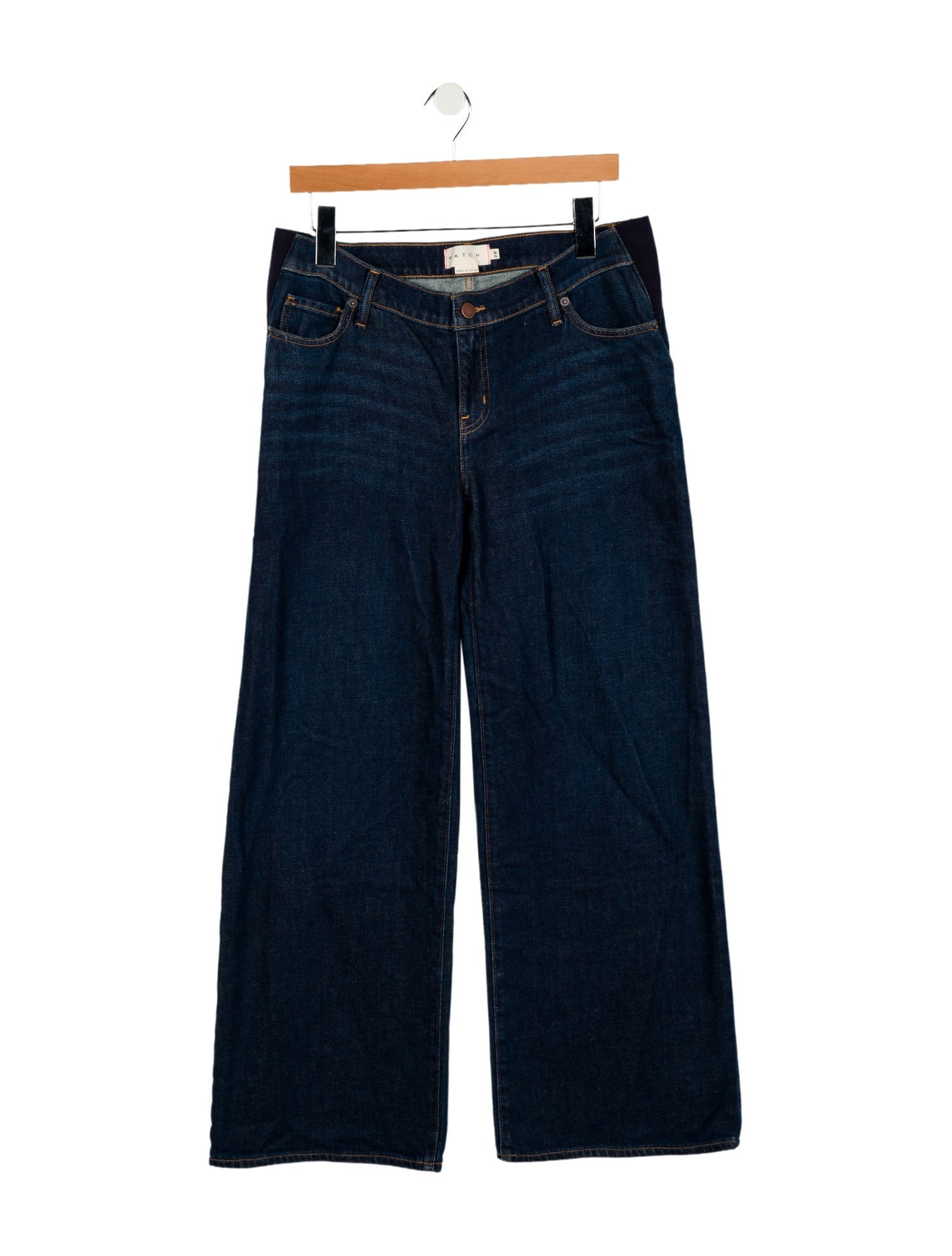 Hatch Mid-Rise Wide Leg Jeans