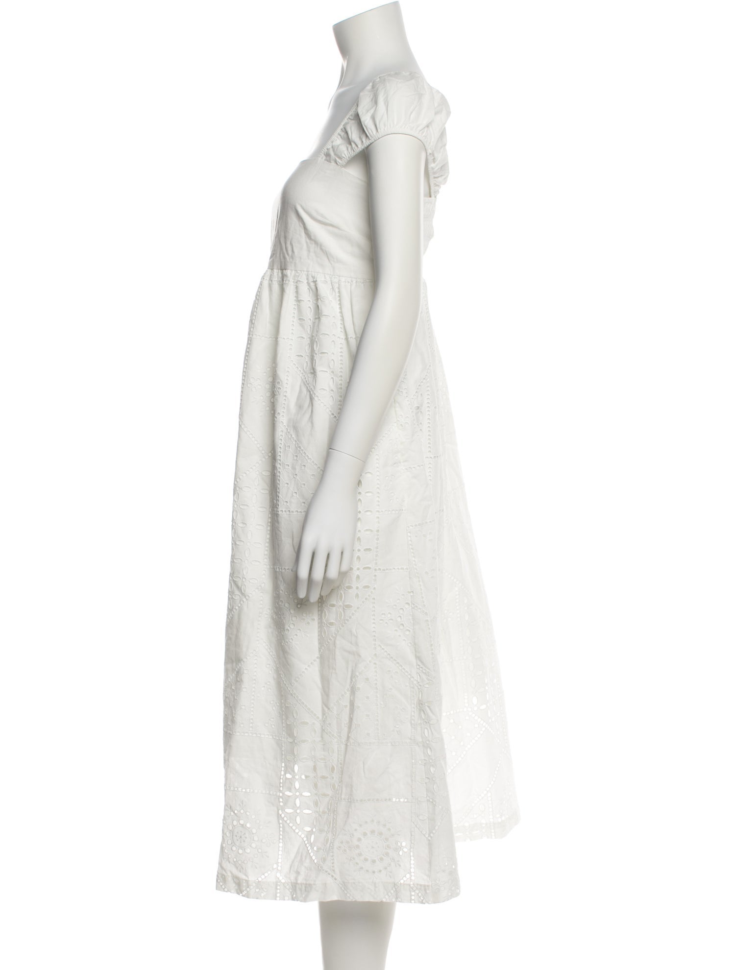 Hatch Square Neckline Midi Length Dress