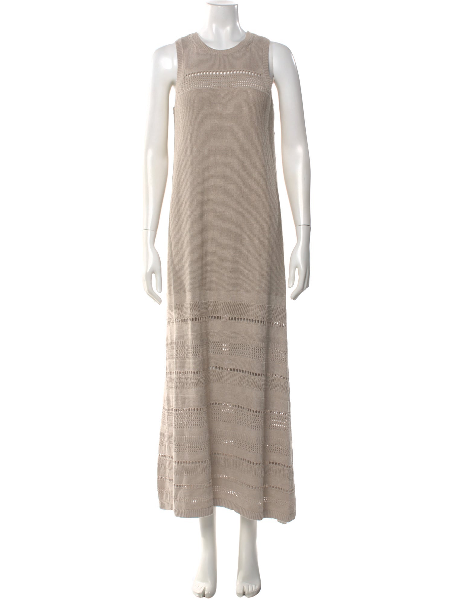 Hatch Crew Neck Long Dress