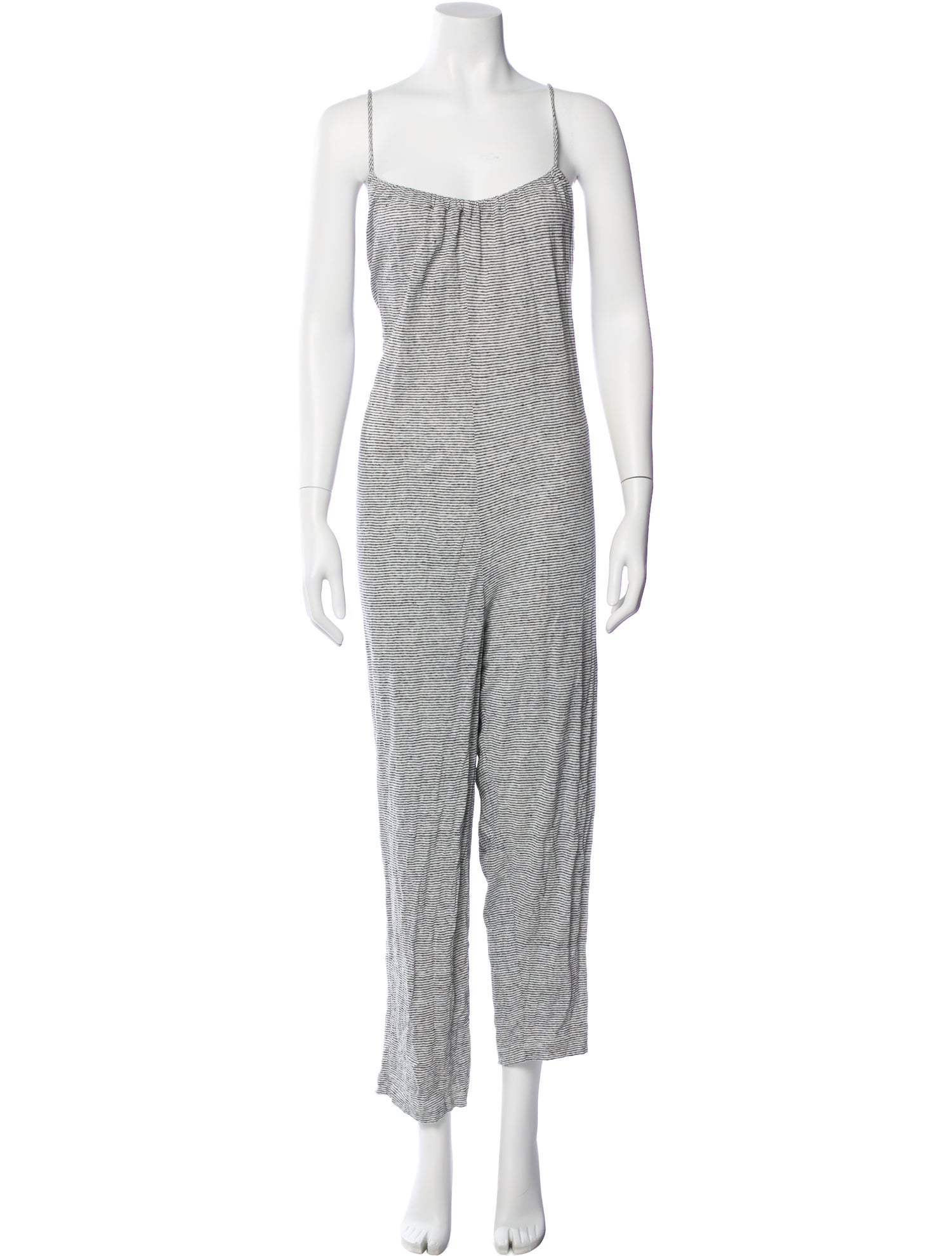 Hatch Linen Striped Jumpsuit