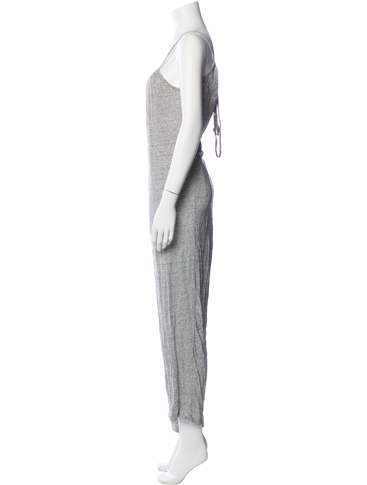 Hatch Linen Striped Jumpsuit