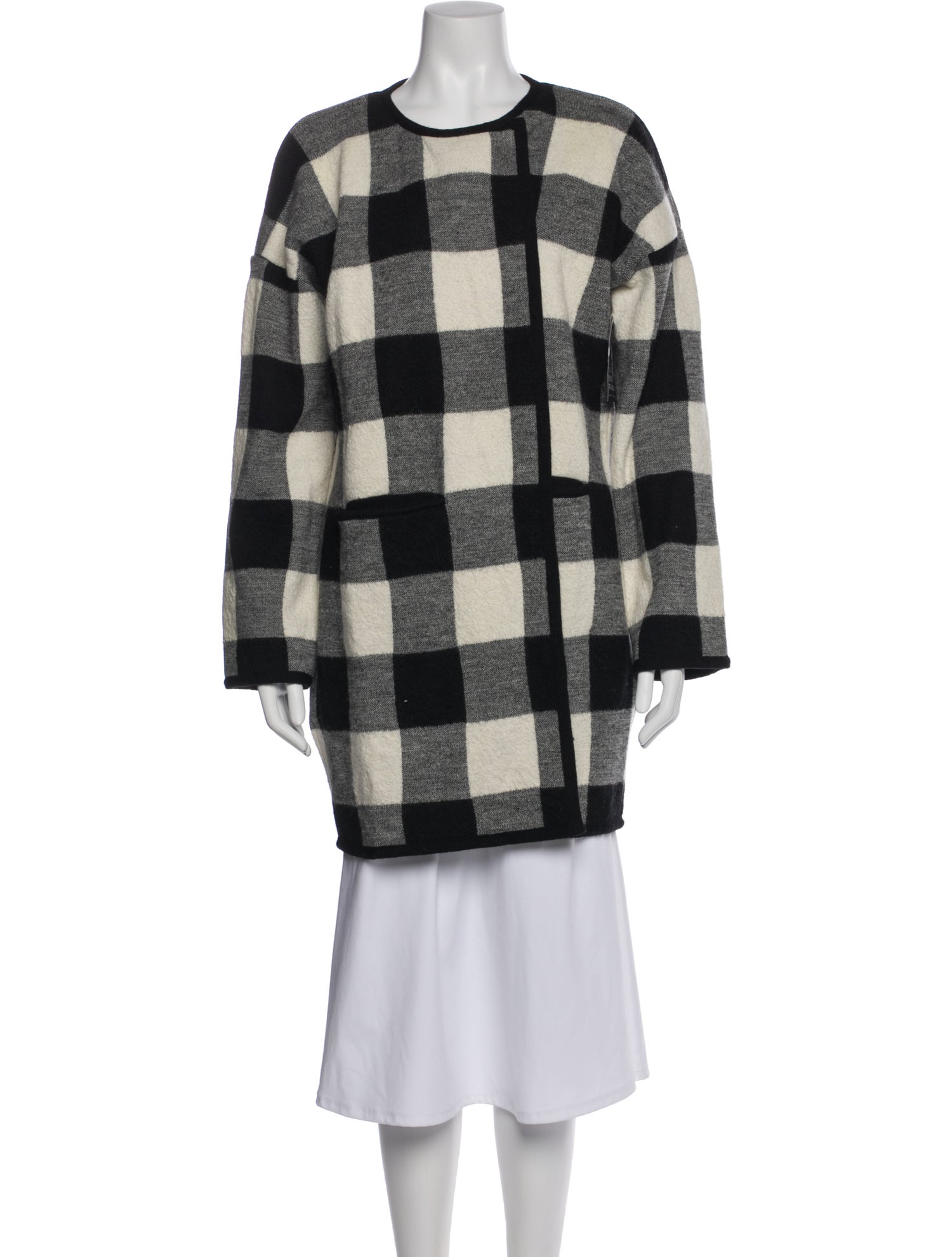 Hatch Alpaca Plaid Print Jacket w/ Tags