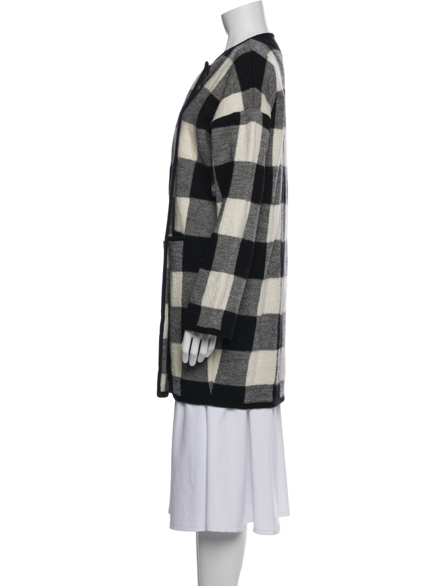 Hatch Alpaca Plaid Print Jacket w/ Tags