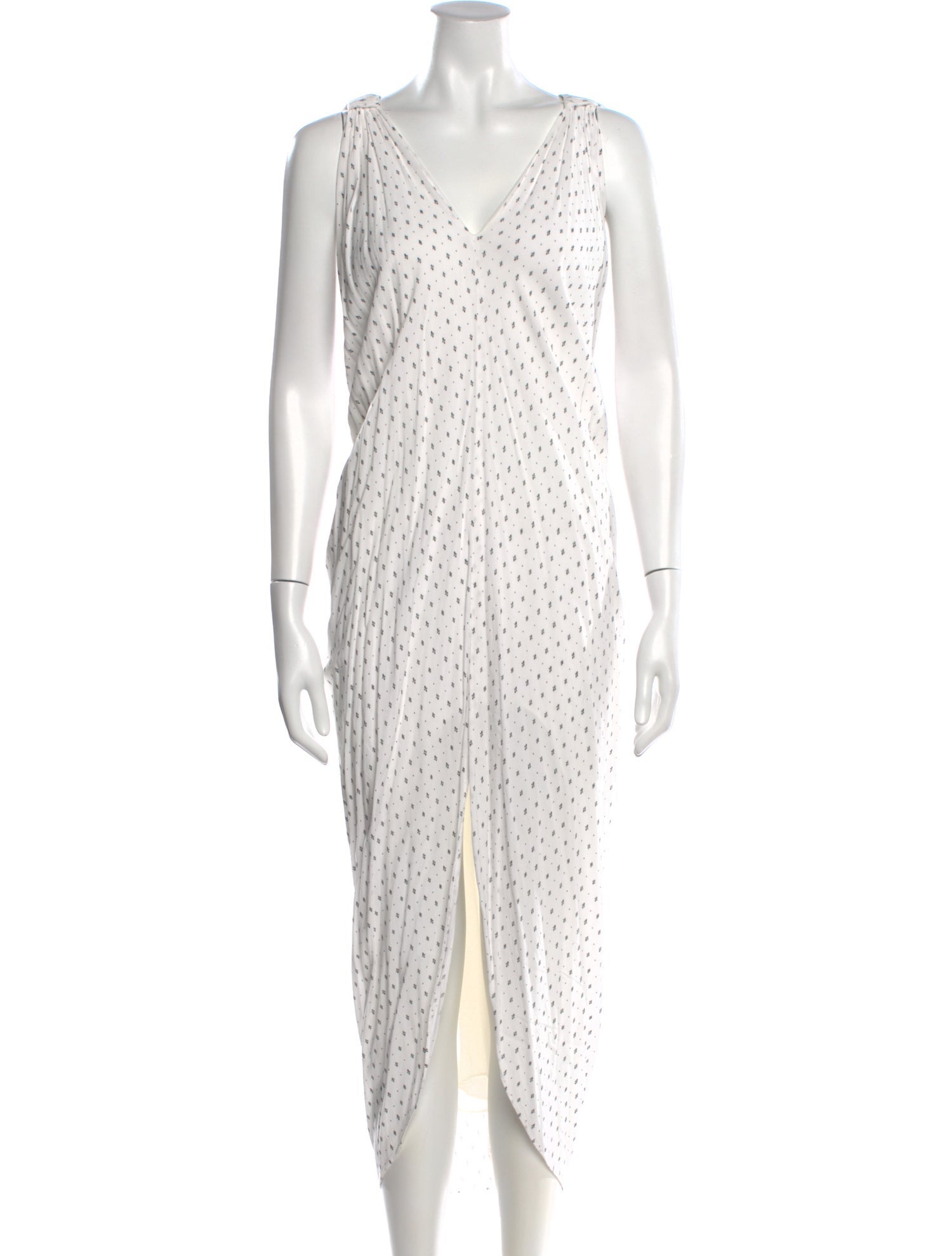 Hatch Printed Long Dress