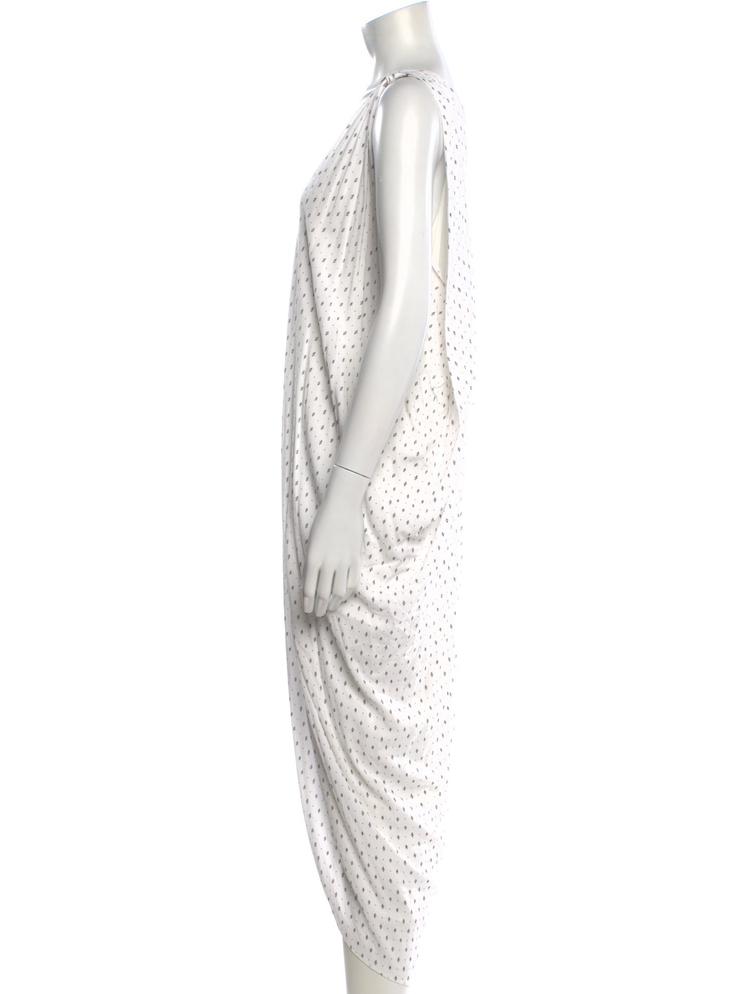 Hatch Printed Long Dress