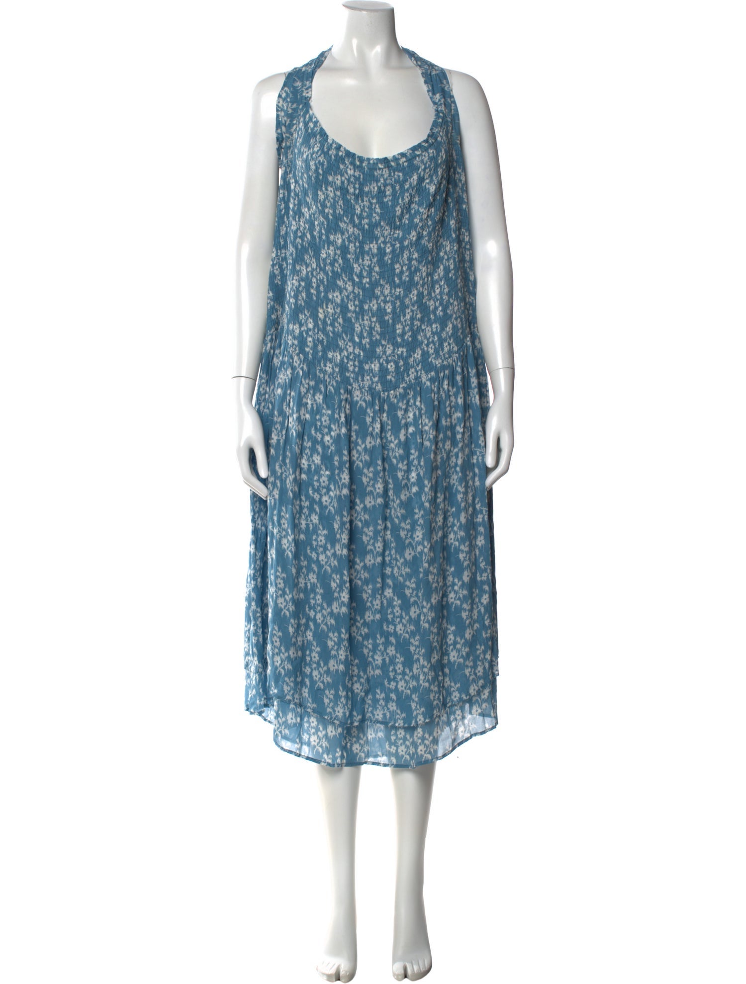 Hatch Printed Long Dress