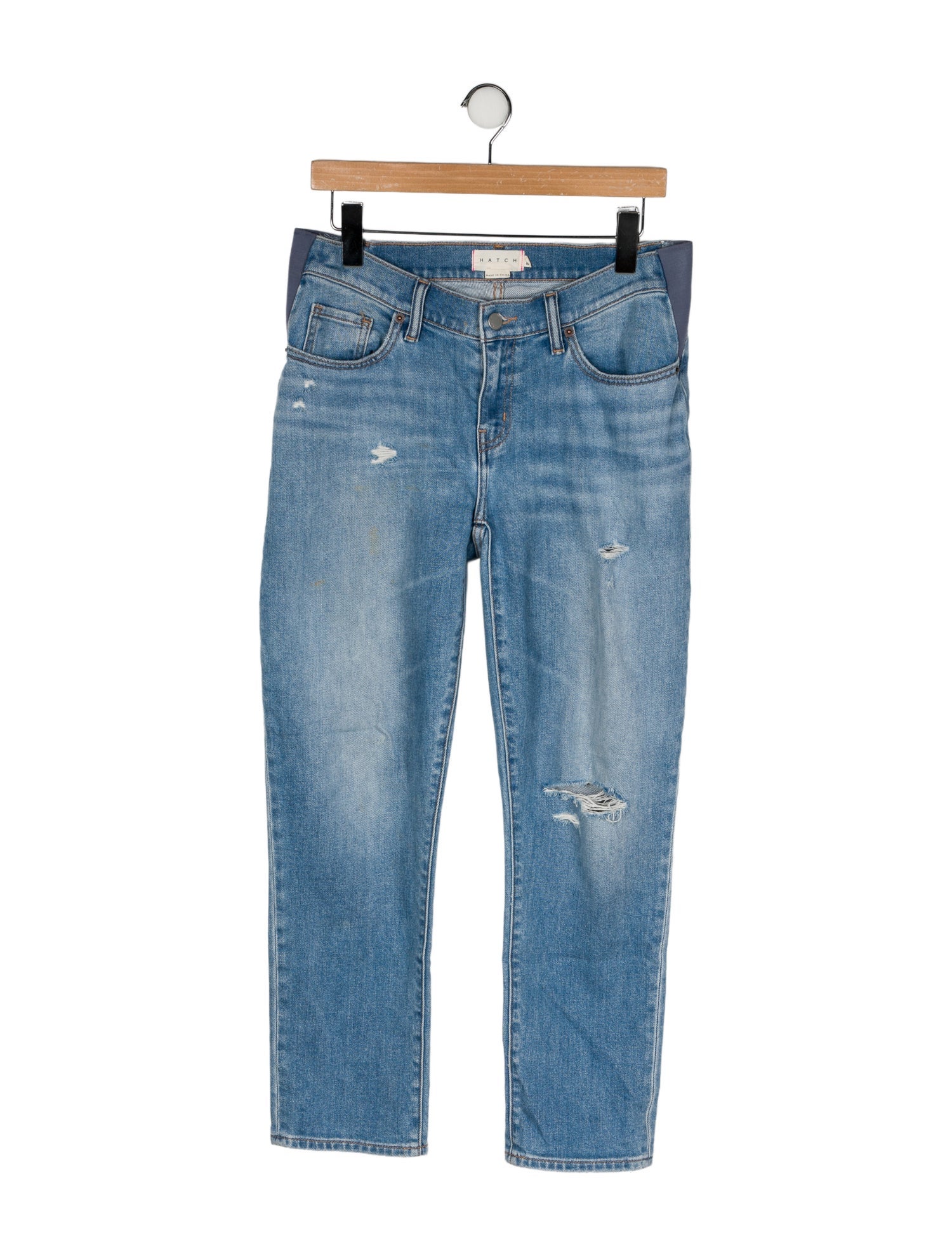 Hatch Mid-Rise Straight Leg Jeans