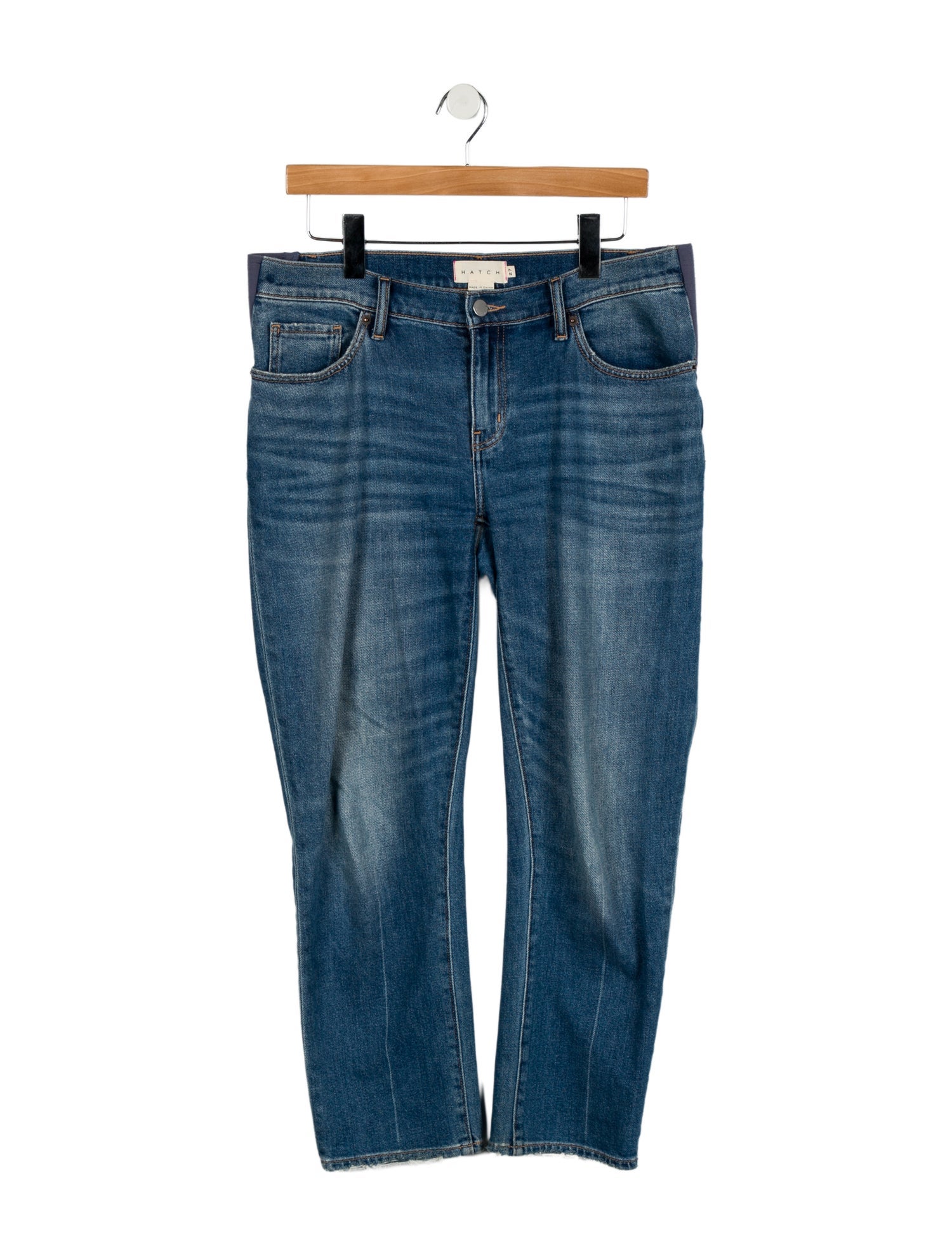 Hatch Mid-Rise Straight Leg Jeans