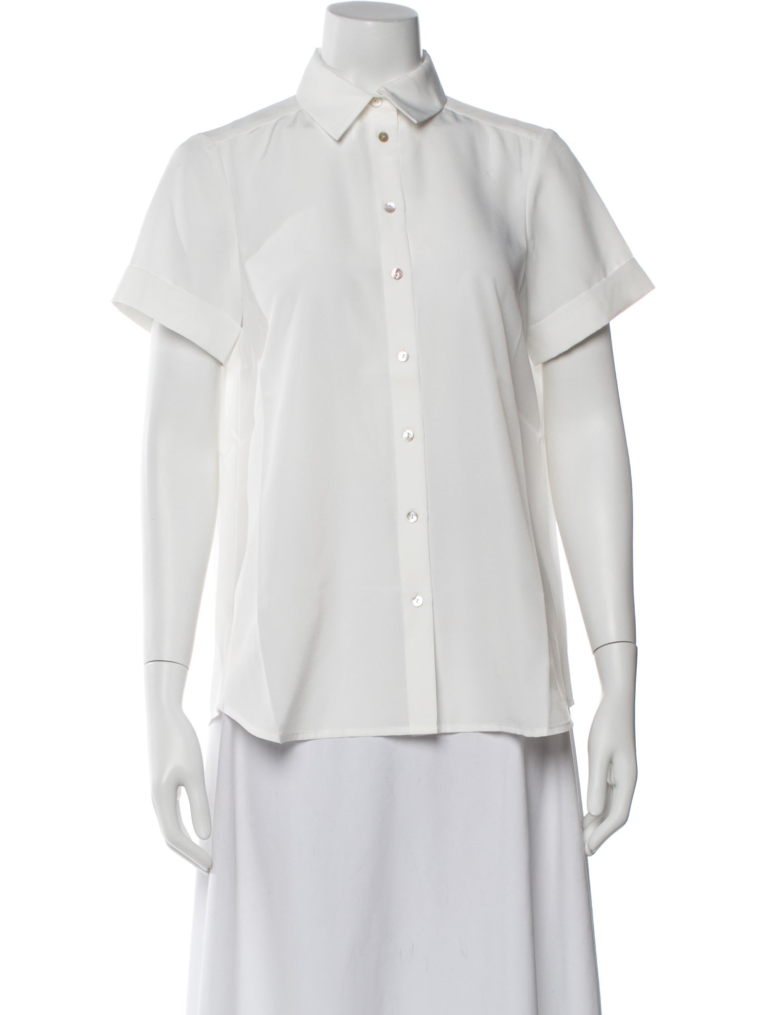 Hatch Short Sleeve Button-Up Top