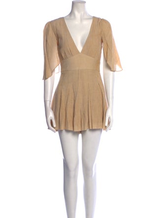 House of Harlow 1960 Plunge Neckline Romper