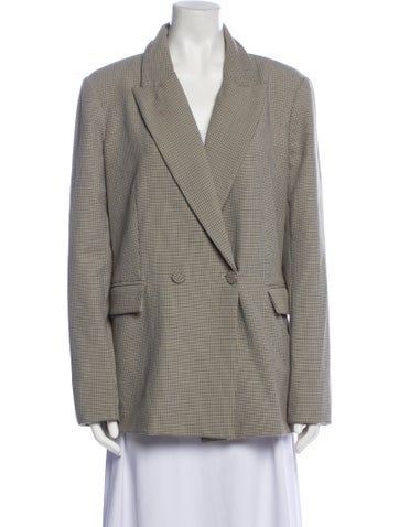 House of Harlow 1960 Jackets Plaid Print Blazer L