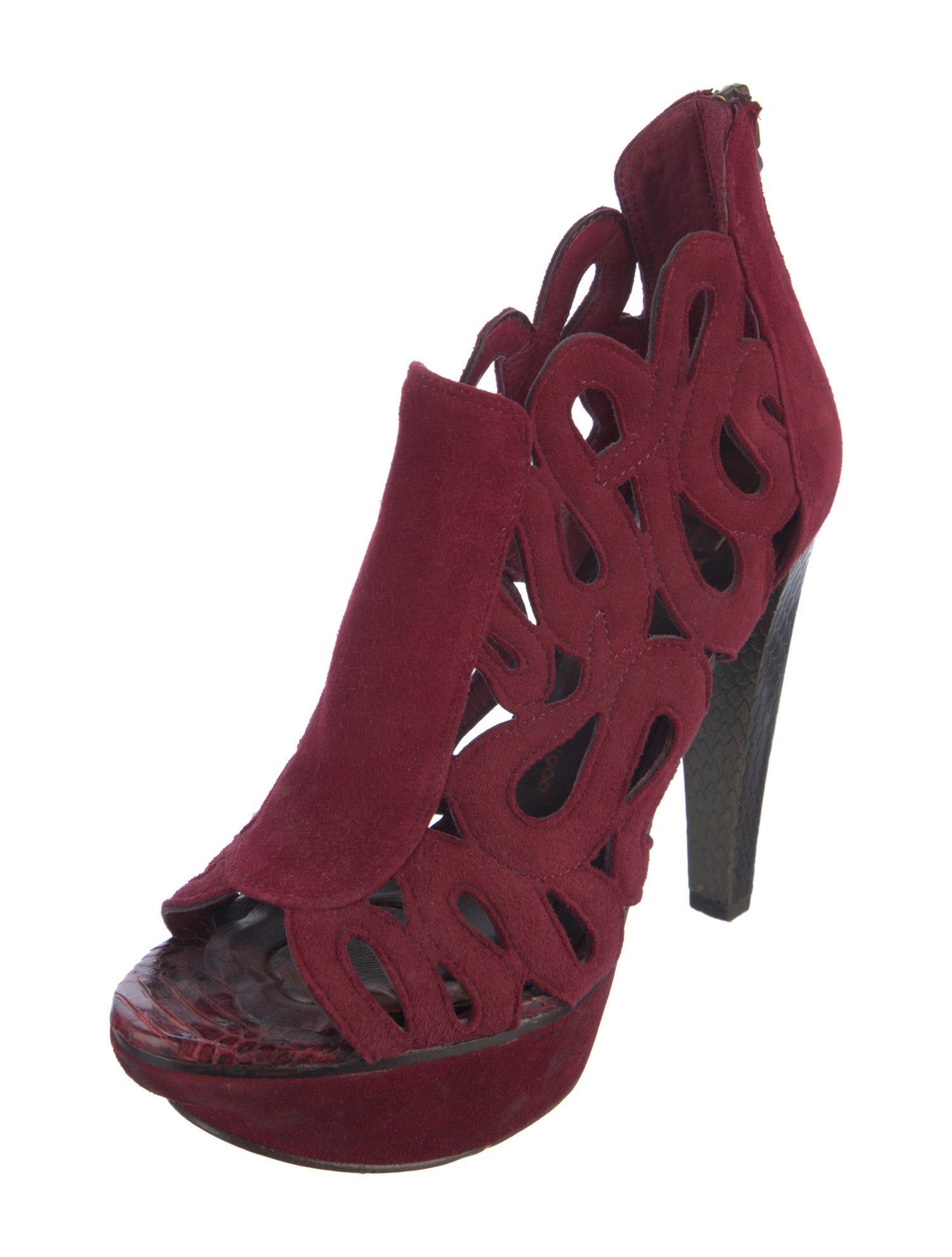 House of Harlow 1960 Suede Printed Pumps