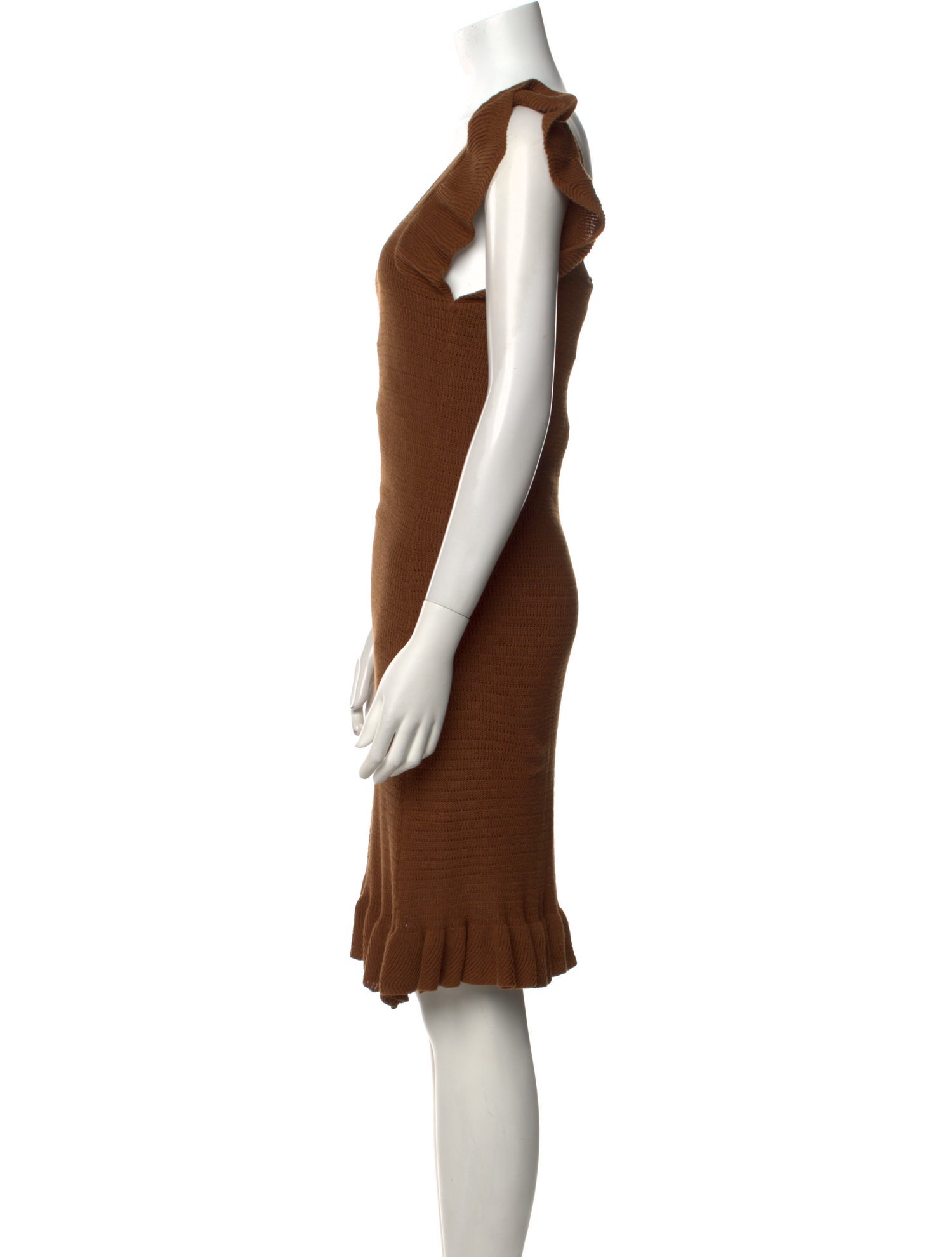 House of Harlow 1960 Square Neckline Knee-Length Dress w/ Tags in Brown, Women's XS House of Harlow 1960 Square Neckline Knee-Length Dress w/ Tags in Brown, Women's XS