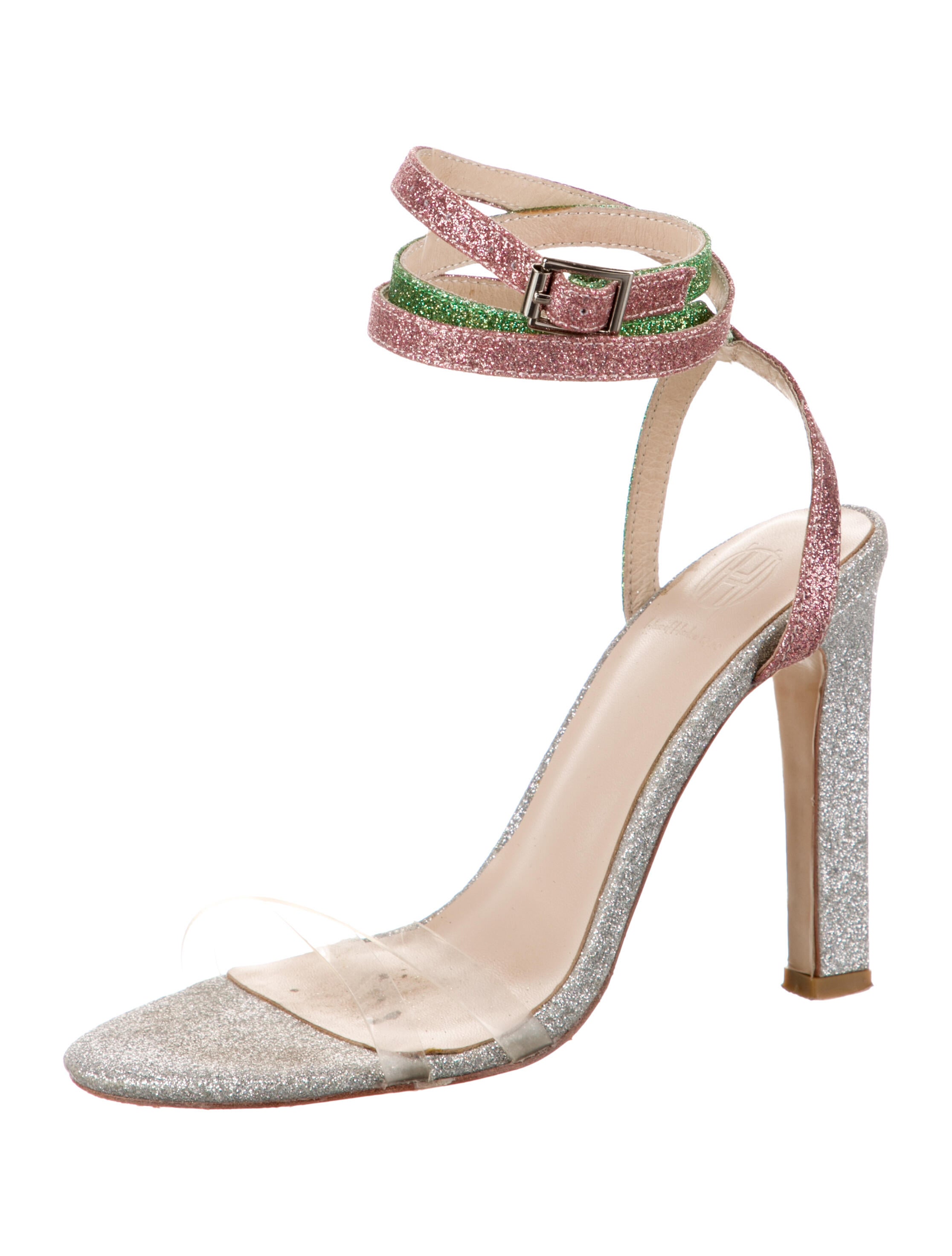 House of Harlow 1960 PVC Glitter Accents Sandals