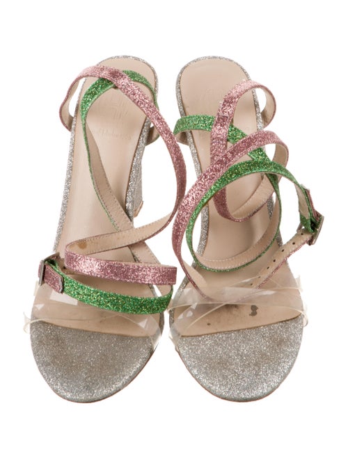 House of Harlow 1960 PVC Glitter Accents Sandals