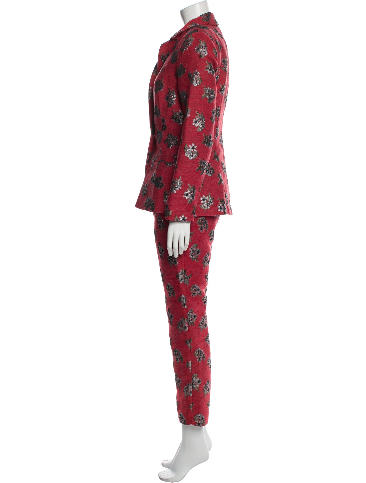 House of Harlow 1960 Printed Embroidered Accent Pantsuit