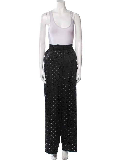House of Harlow 1960 Polka Dot Print Crystal Embellishments Pant Set