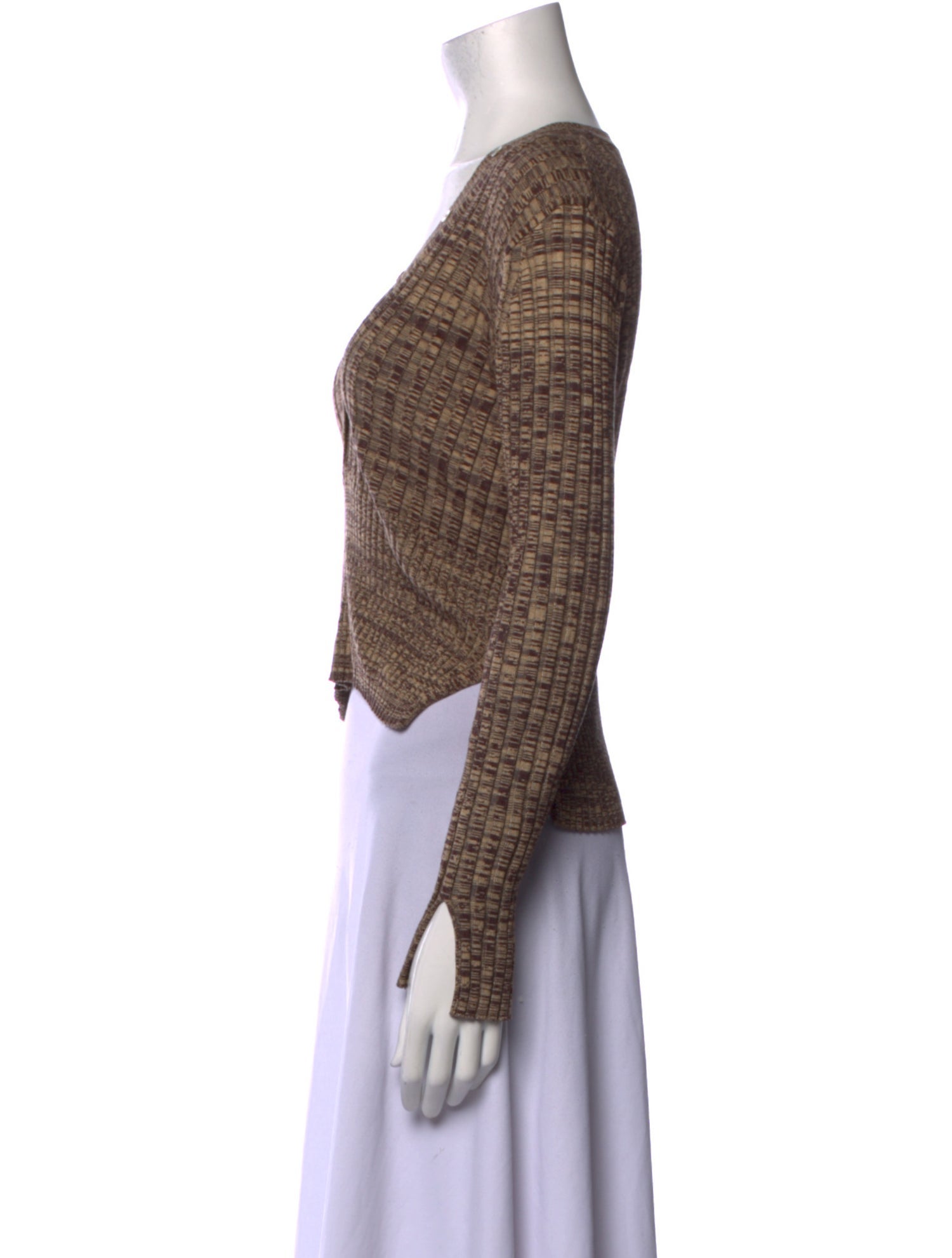 House of Harlow 1960 Silk V-Neck Crop Top