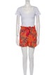 House of Harlow 1960 Floral Print Ruffle Embellishment Short Set