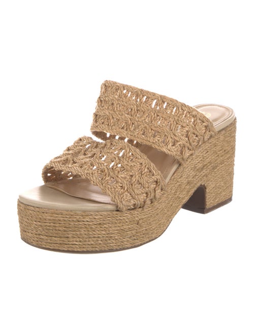 House of Harlow 1960 Raffia Slides