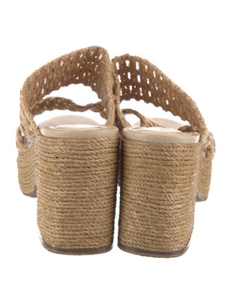 House of Harlow 1960 Raffia Slides