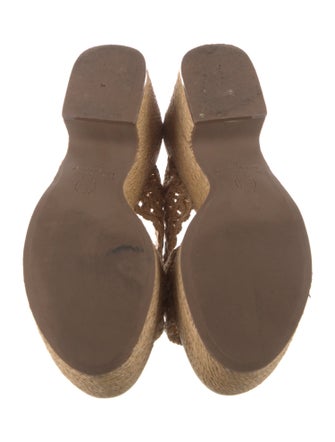 House of Harlow 1960 Raffia Slides