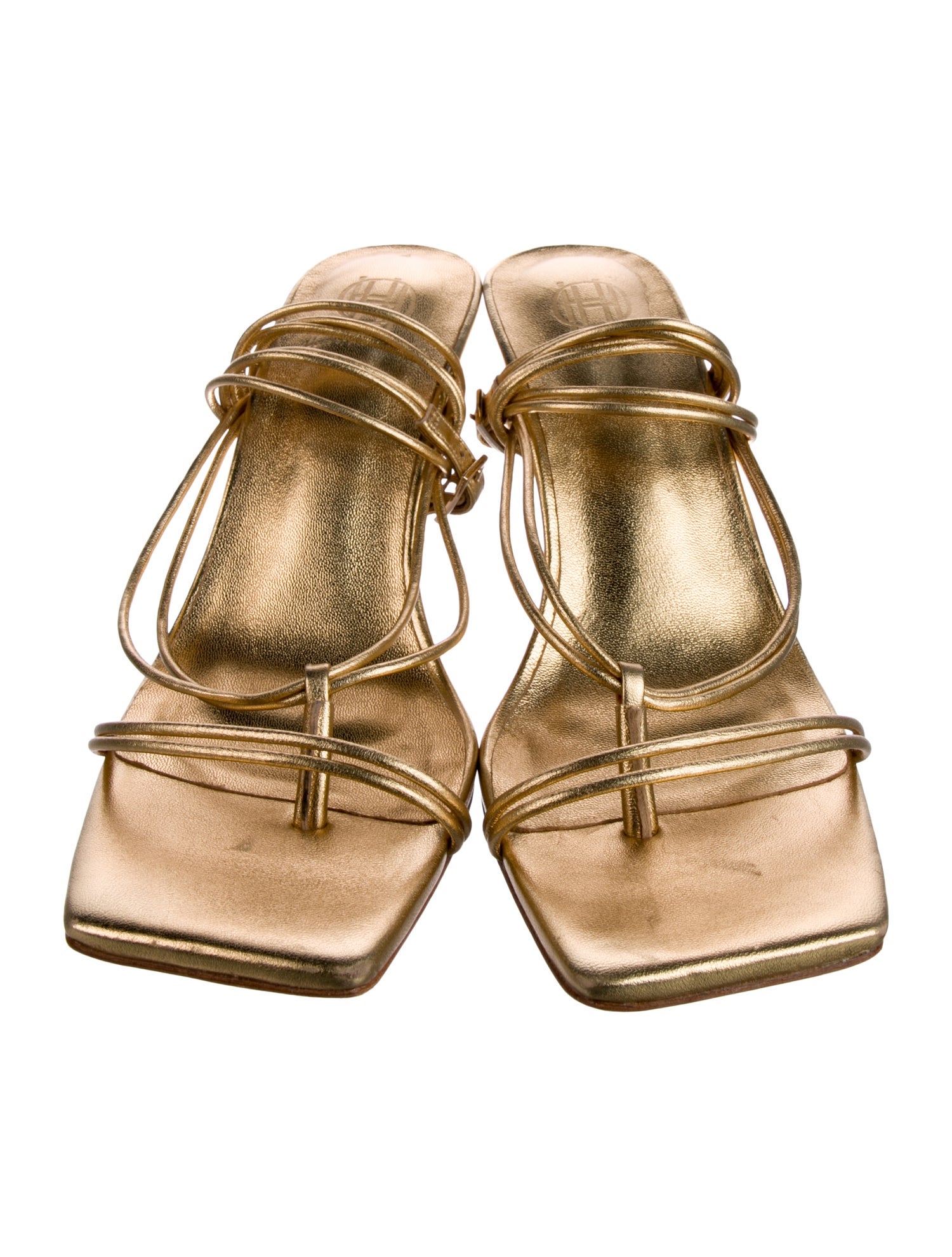 House of Harlow 1960 Leather Cutout Accent Gladiator Sandals