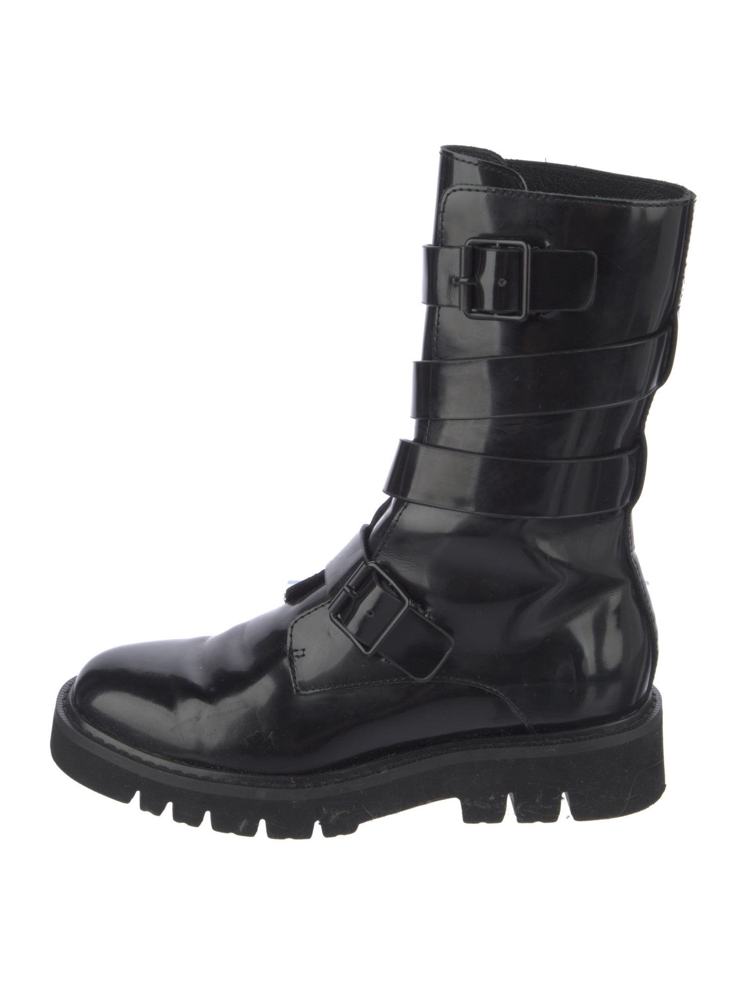 House of Harlow 1960 Patent Leather Combat Boots