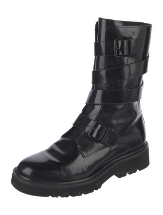 House of Harlow 1960 Patent Leather Combat Boots