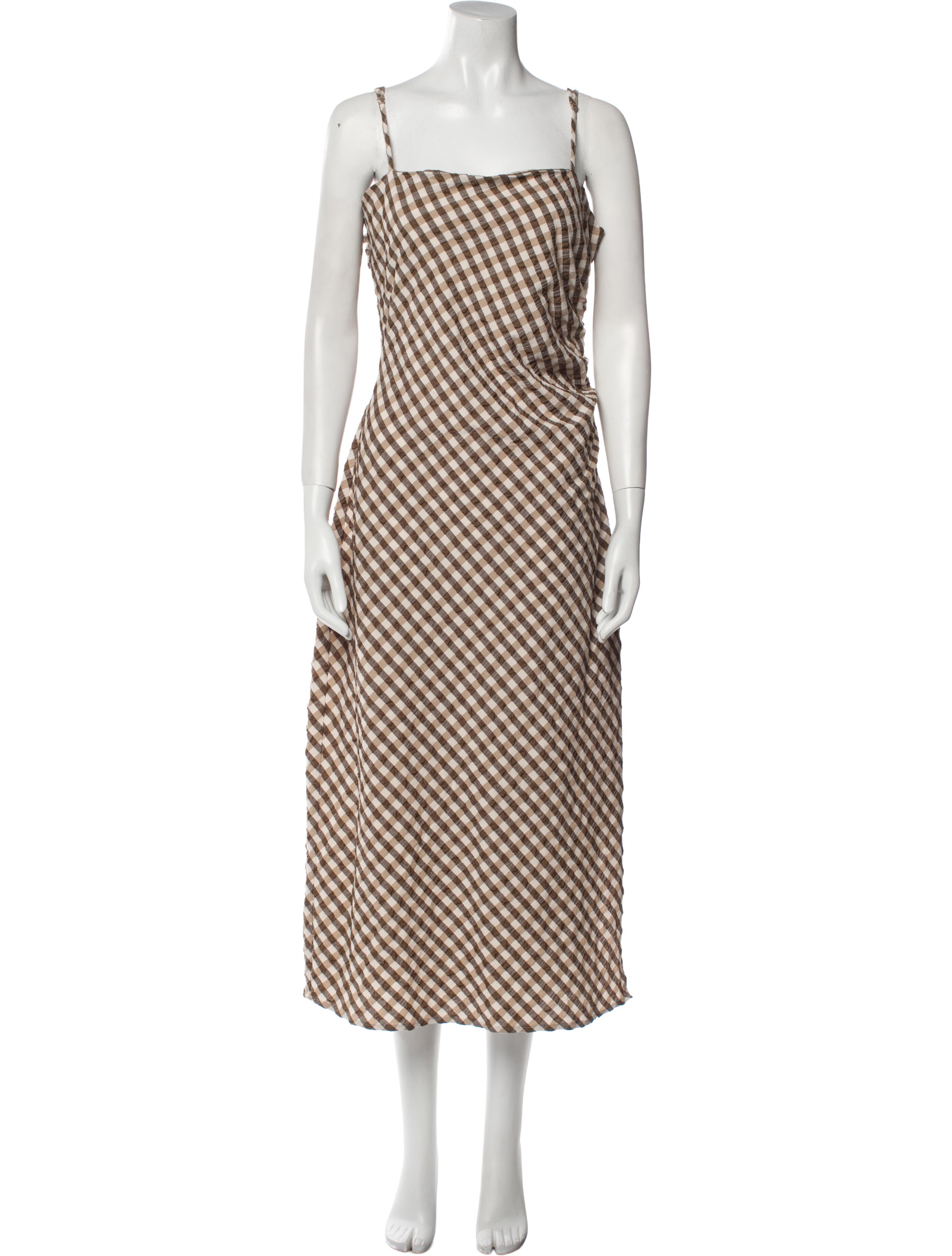 House of Harlow 1960 Plaid Print Long Dress