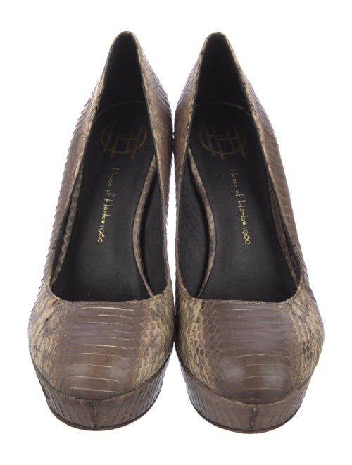 House of Harlow 1960 Leather Animal Print Pumps