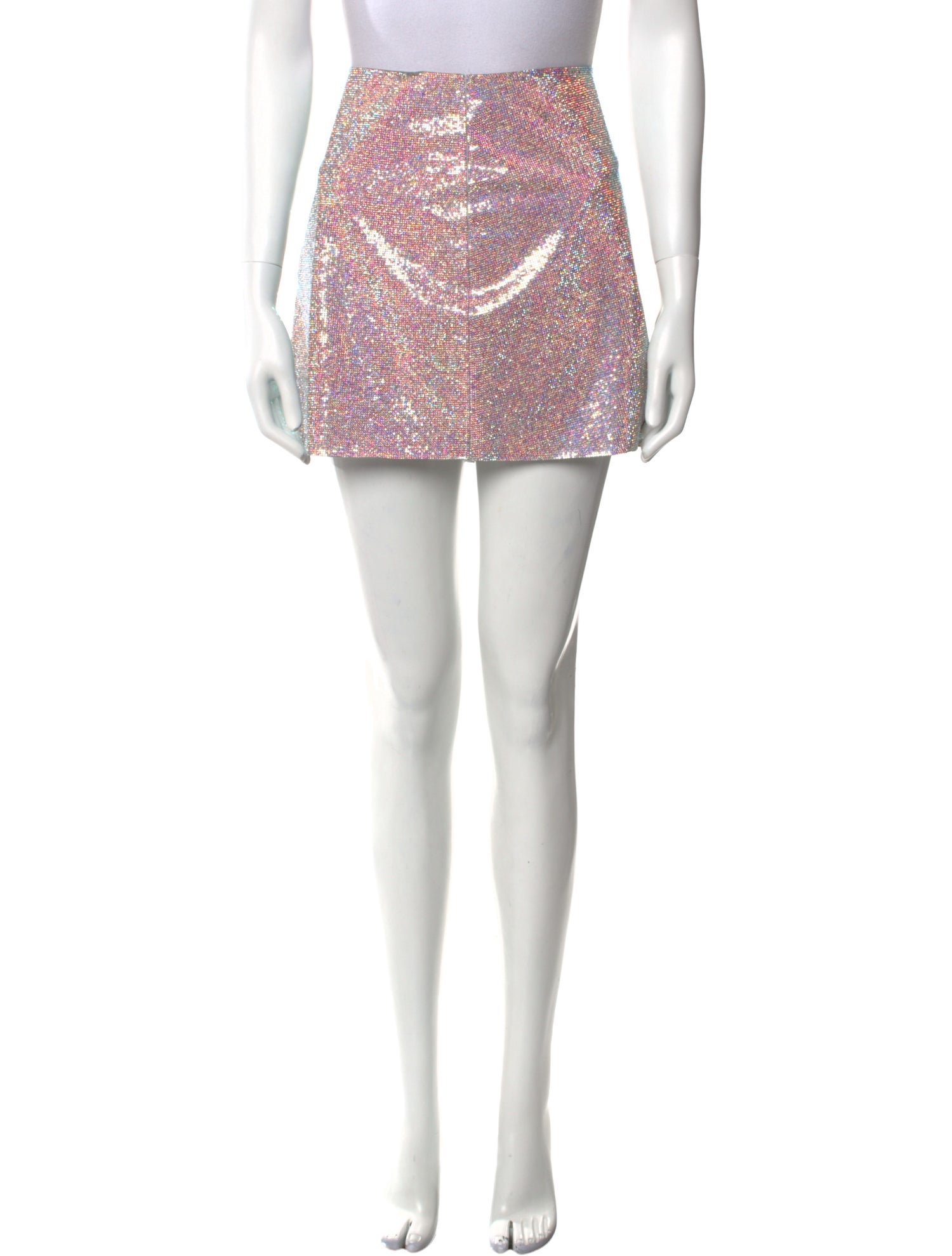 House of Harlow 1960 Crystal Embellishments Mini Skirt