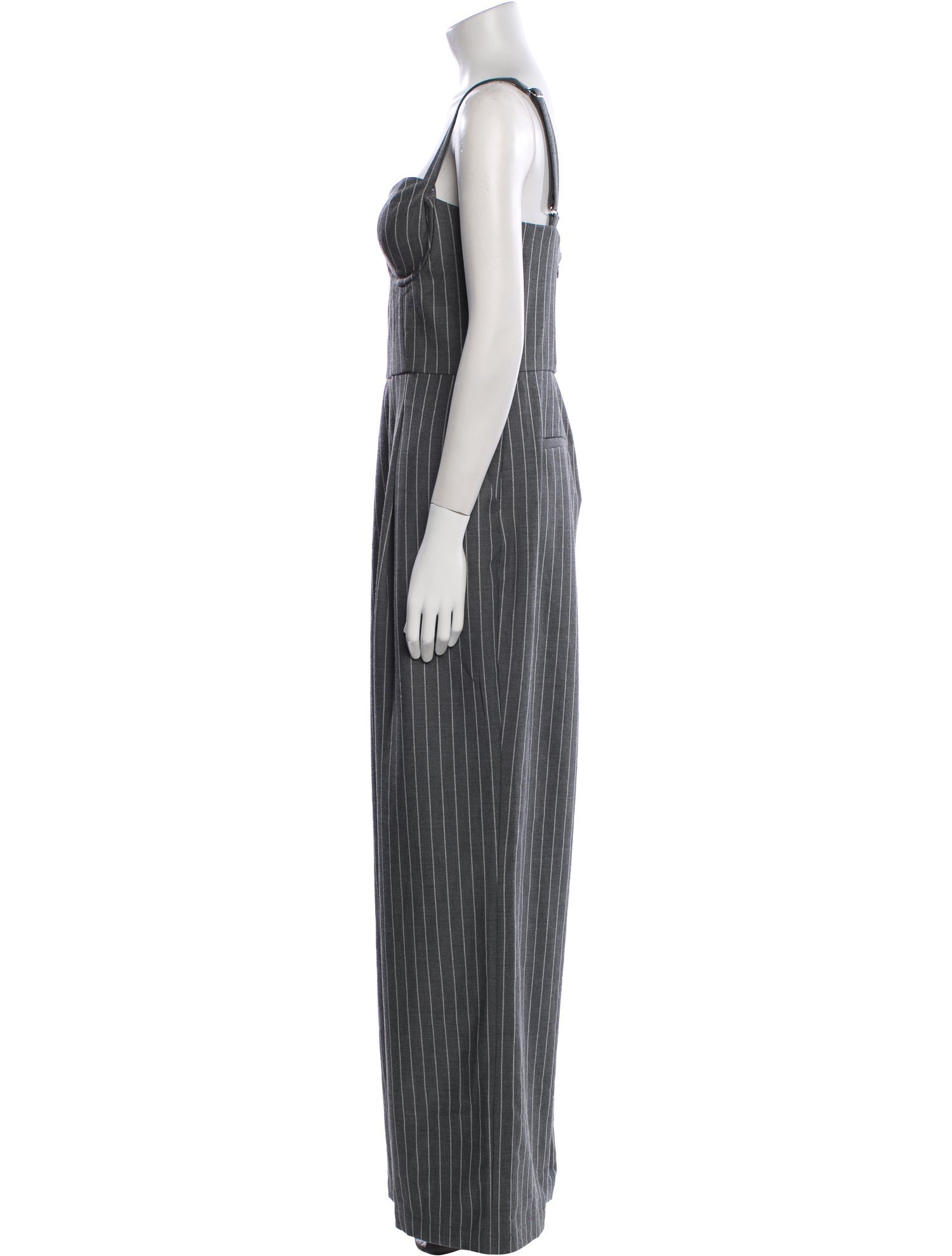 House of Harlow 1960 Striped Square Neckline Jumpsuit
