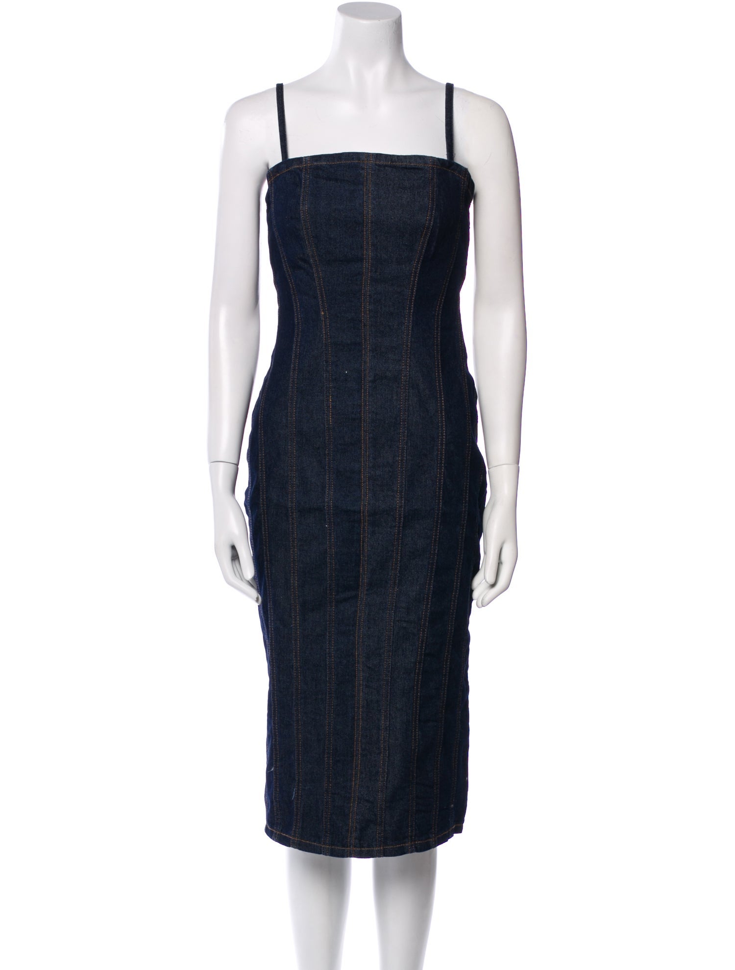 House of Harlow 1960 Square Neckline Knee-Length Dress