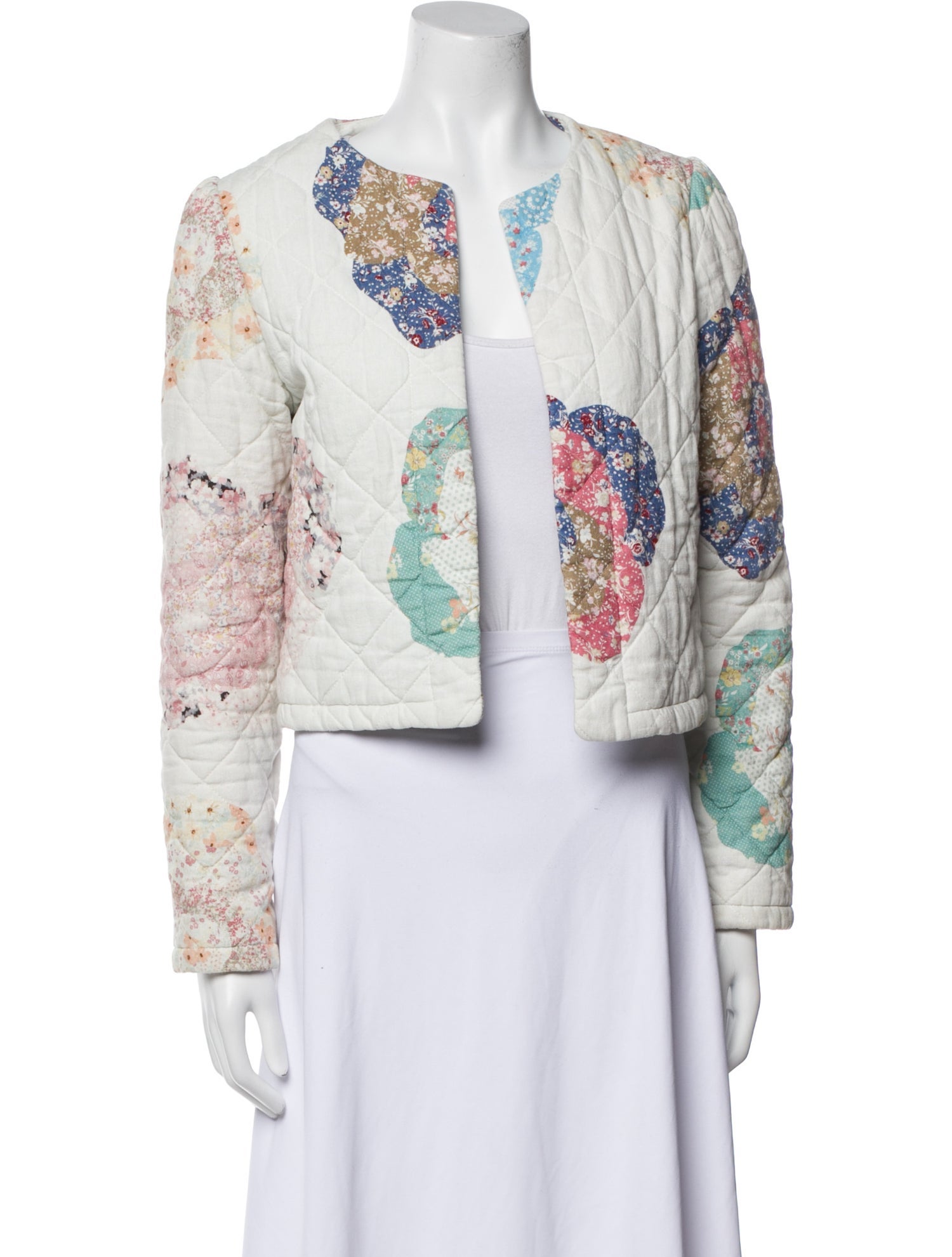House of Harlow 1960 Linen Floral Print Evening Jacket