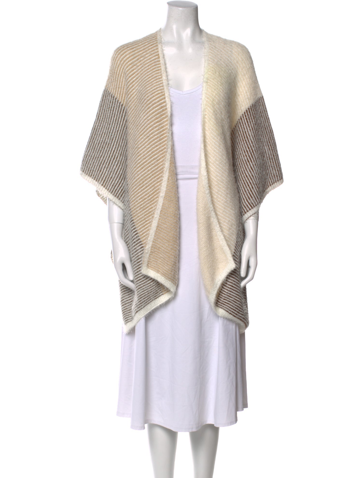 House of Harlow 1960 Striped Open Front Sweater