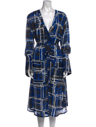 House of Holland Printed Midi Length Dress